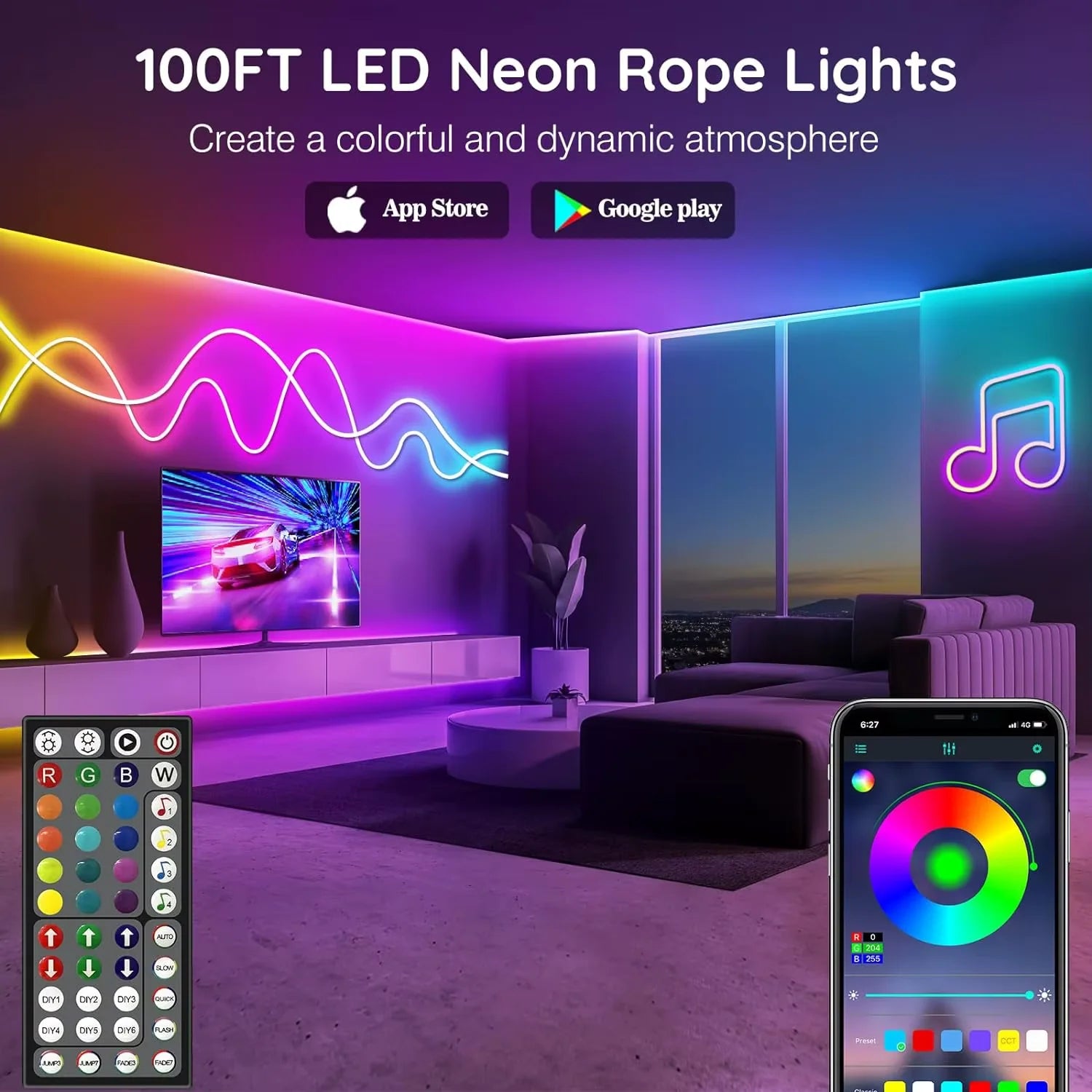 LED light for room and decor