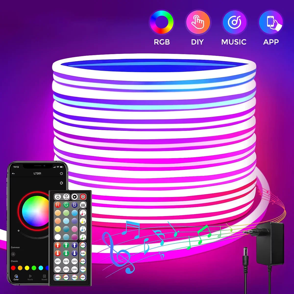 LED light for room and decor
